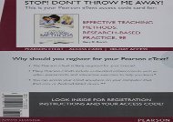 [+][PDF] TOP TREND Effective Teaching Methods: Research-Based Practice, Enhanced Pearson eText -- Access Card  [READ] 