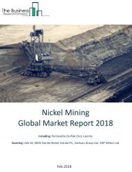 Nickel Mining Global Market Report 2018 