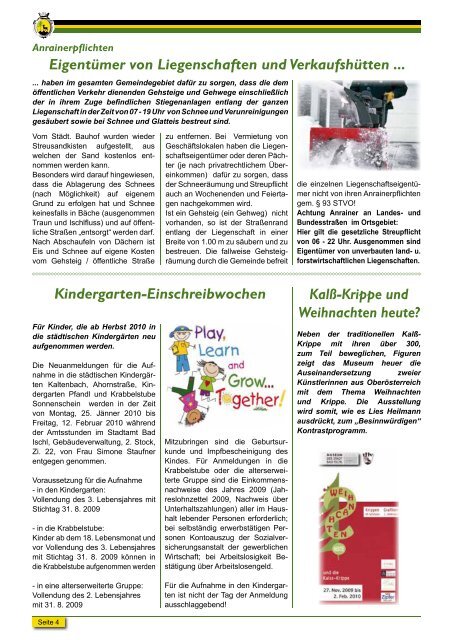 Gemeinde-Zeitung - Stadtgemeinde Bad Ischl