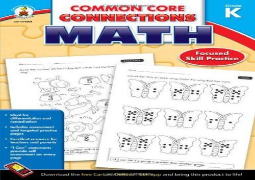 [+]The best book of the month Common Core Connections Math, Grade K  [NEWS]