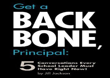 [+]The best book of the month Get a Backbone, Principal: 5 Conversations Every School Leader Must Have Right Now!  [FULL] 