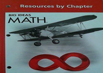 [+][PDF] TOP TREND Big Ideas Math: Common Core Resources by Chapter Red  [DOWNLOAD] 