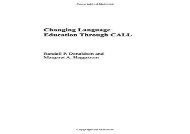 [+]The best book of the month Changing Language Education Through CALL (Routledge Studies in Computer Assisted Language Learning)  [FREE] 