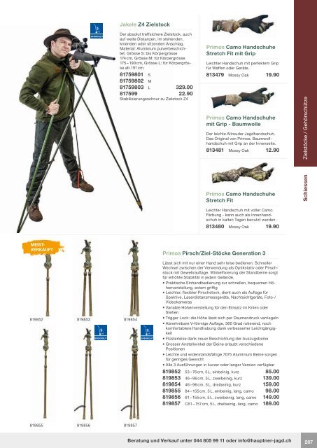 Hauptner Jagd Katalog 2018