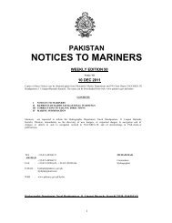 NOTICES TO MARINERS - Pakistan Navy