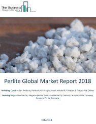 Perlite Global Market Report 2018 