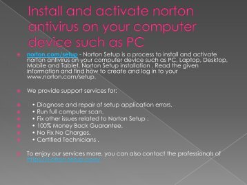 norton.com/setup - norton product downloding & installation