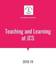 Staff info booklet Teaching and Learning at JCS (2)