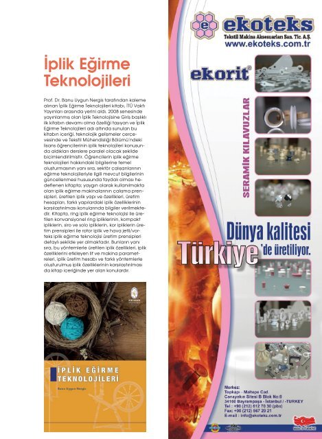 Tekstil Teknik Temmuz