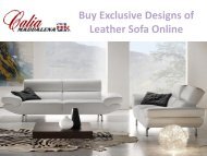 Buy Exclusive Designs of Leather Sofa Online