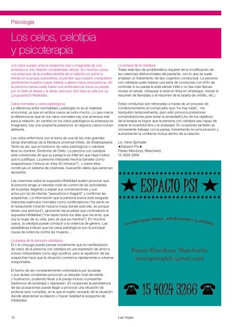 Revista Las Hojas | Edición Agosto 2018