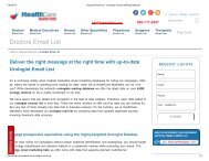 Urologist Mailing List - Healthcare Marketers