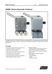 Sri986 electro-pneumatic positioner - Invensys