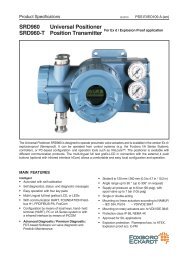 SRD960 Universal Positioner and Position Transmitter - Invensys