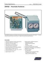 [PSS EVE010 A-(en)] SRP981 Pneumatic Positioner - Invensys