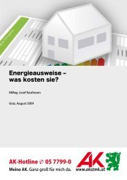 Kosten für Energieausweis - Arbeiterkammer Steiermark