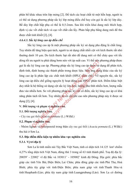 Nghiên cứu tách nhóm lignan và triterpenoid & nhóm saponin từ cây rau gai thối thu hái ở sơn la