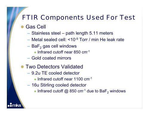 On-Line H2 PPB Impurity Analysis Using FTIR - MKS Instruments, Inc.