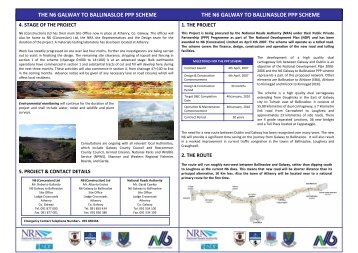 THE N6 GALWAY TO BALLINASLOE PPP SCHEME THE N6 ...