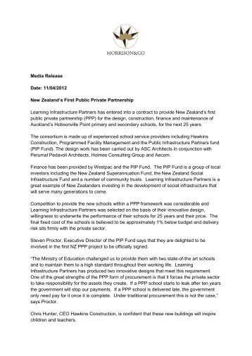 Media release - Ministry of Education