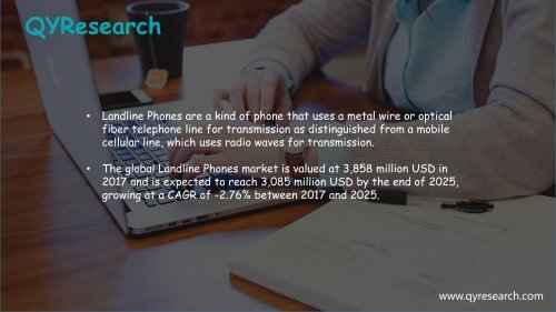 Global Landline Phones Market is projected to exhibit a CAGR of -2.76