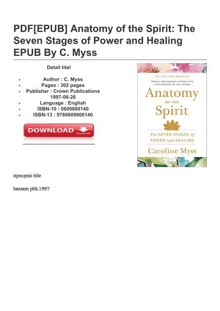 anatomy of the spirit free ebook download anatomy of the spirit free ebook download