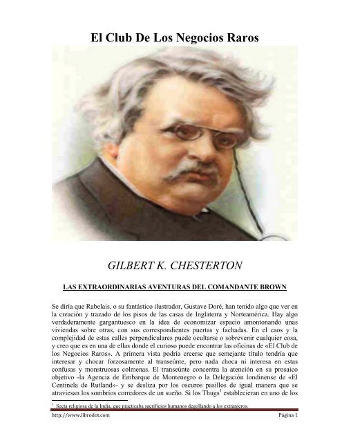 El club de los negocios raros - Chesterton