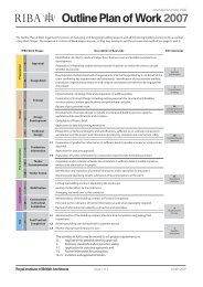 Outline Plan of Work 2007 - Royal Institute of British Architects