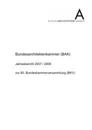 Bundesarchitektenkammer (BAK)