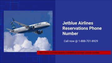 Jetblue Airlines Reservations Phone Number 1-888-206-5328