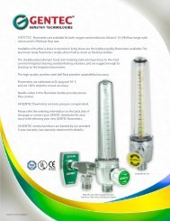 gentec flowmeter ordering information - AllMed