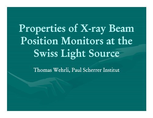 Properties of X-Ray Beam Position Monitor at