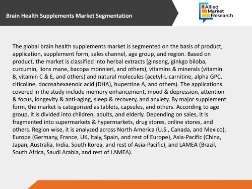 Supplements For Brain Health: What Nutrients and Supplemental Foods Make the Most Difference 