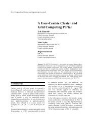 A User-Centric Cluster and Grid Computing Portal - CiteSeer