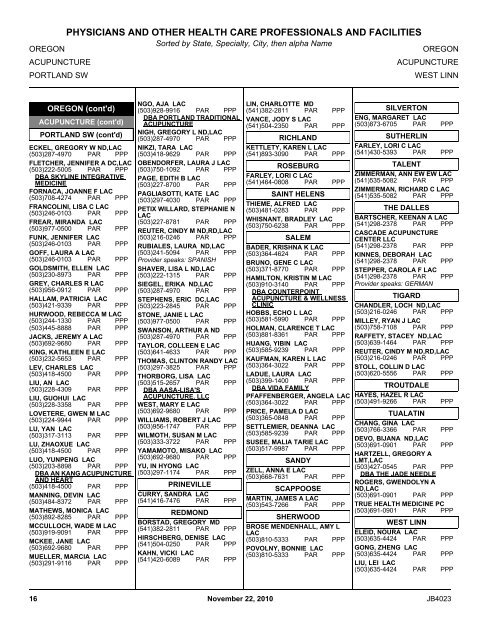 Regence BlueCross BlueShield of Oregon - Health Insurance