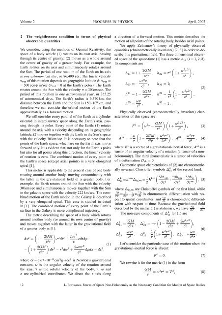 ISSUE 2007 VOLUME 2 - The World of Mathematical Equations