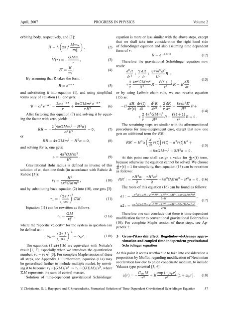 ISSUE 2007 VOLUME 2 - The World of Mathematical Equations