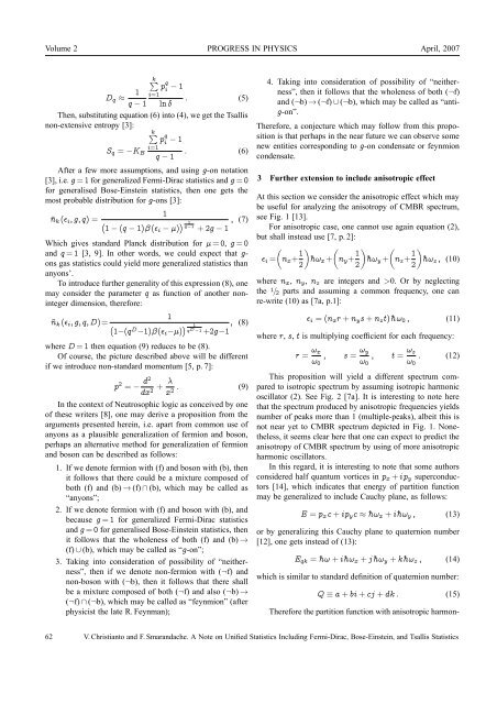 ISSUE 2007 VOLUME 2 - The World of Mathematical Equations