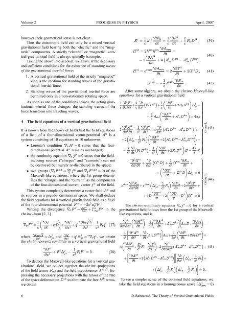 ISSUE 2007 VOLUME 2 - The World of Mathematical Equations