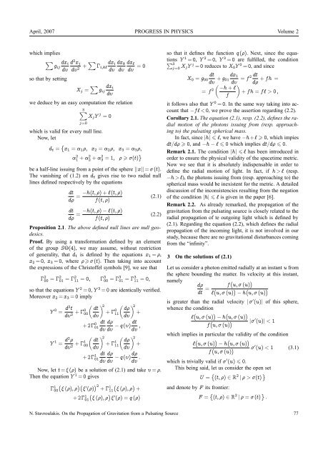 ISSUE 2007 VOLUME 2 - The World of Mathematical Equations