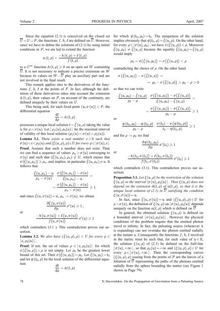 ISSUE 2007 VOLUME 2 - The World of Mathematical Equations