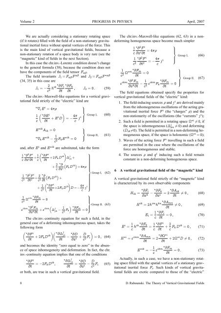 ISSUE 2007 VOLUME 2 - The World of Mathematical Equations