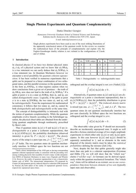 ISSUE 2007 VOLUME 2 - The World of Mathematical Equations