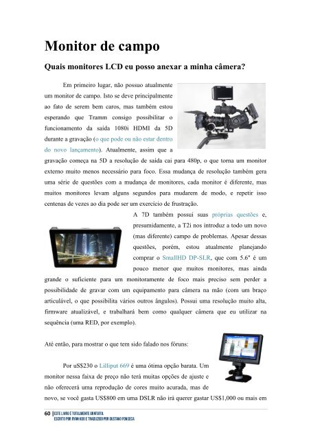 O Guia de Cinematografia DSLR - 2018