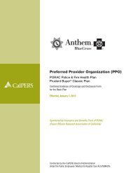 Anthem Preferred Provider Organization (PPO) - CalPERS On-Line ...