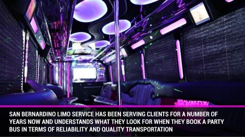 Party Bus Rental San Bernardino