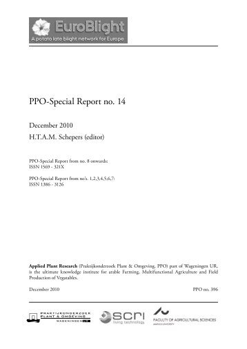 PPO-Special Report no. 14 - EuroBlight