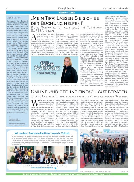 EURESAreisen Kreuzfahrt-Post - Ausgabe 03 / 2018