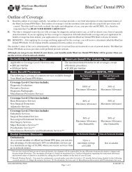 BlueCare® Dental PPO Outline of Coverage - Blue Cross Blue ...