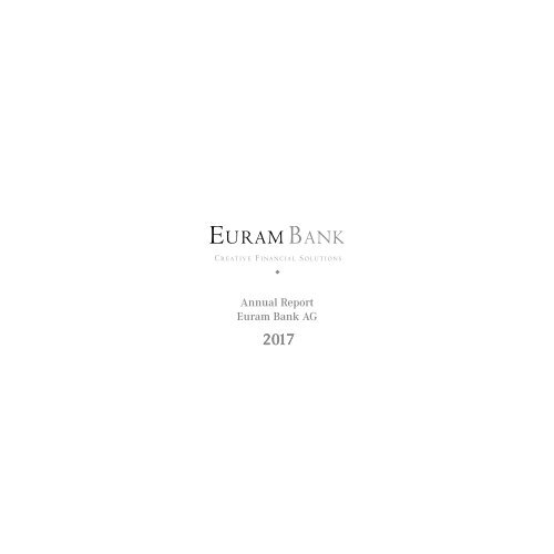 Annual Report of Euram Bank Vienna 2017
